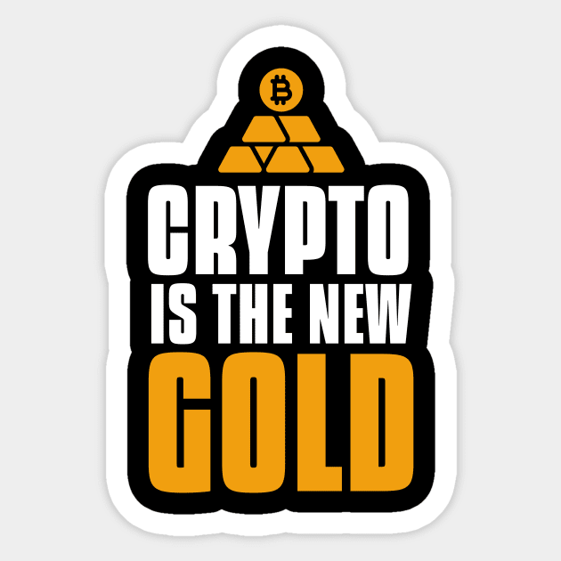 Crypto IS The New Gold Investing Sticker by OldCamp